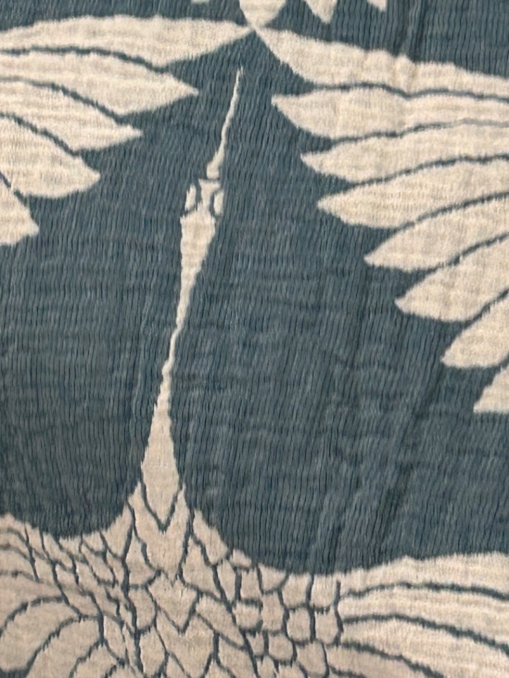 Luxury Woven King Bedspread in Teal 100% Cotton Quilted + Woven 2 Side NEW - Picture 2 of 16